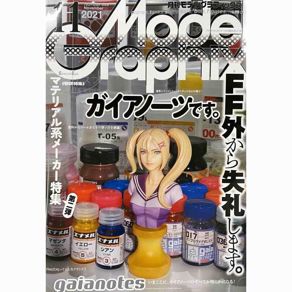 【新製品】モデルグラフィックス Vol.443 2021年11月号 FF外から失礼します。ガイアノーツです。