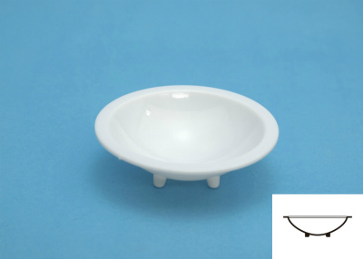 【新製品】OM-182)白い塗料皿（6枚入） 1 深丸底