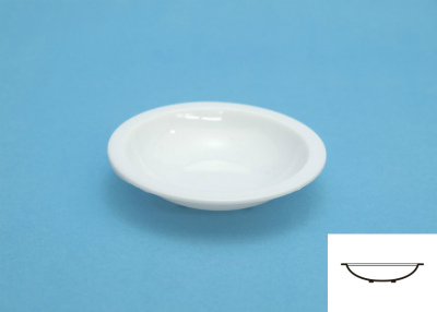 【新製品】OM-183)白い塗料皿（6枚入） 2 浅丸底