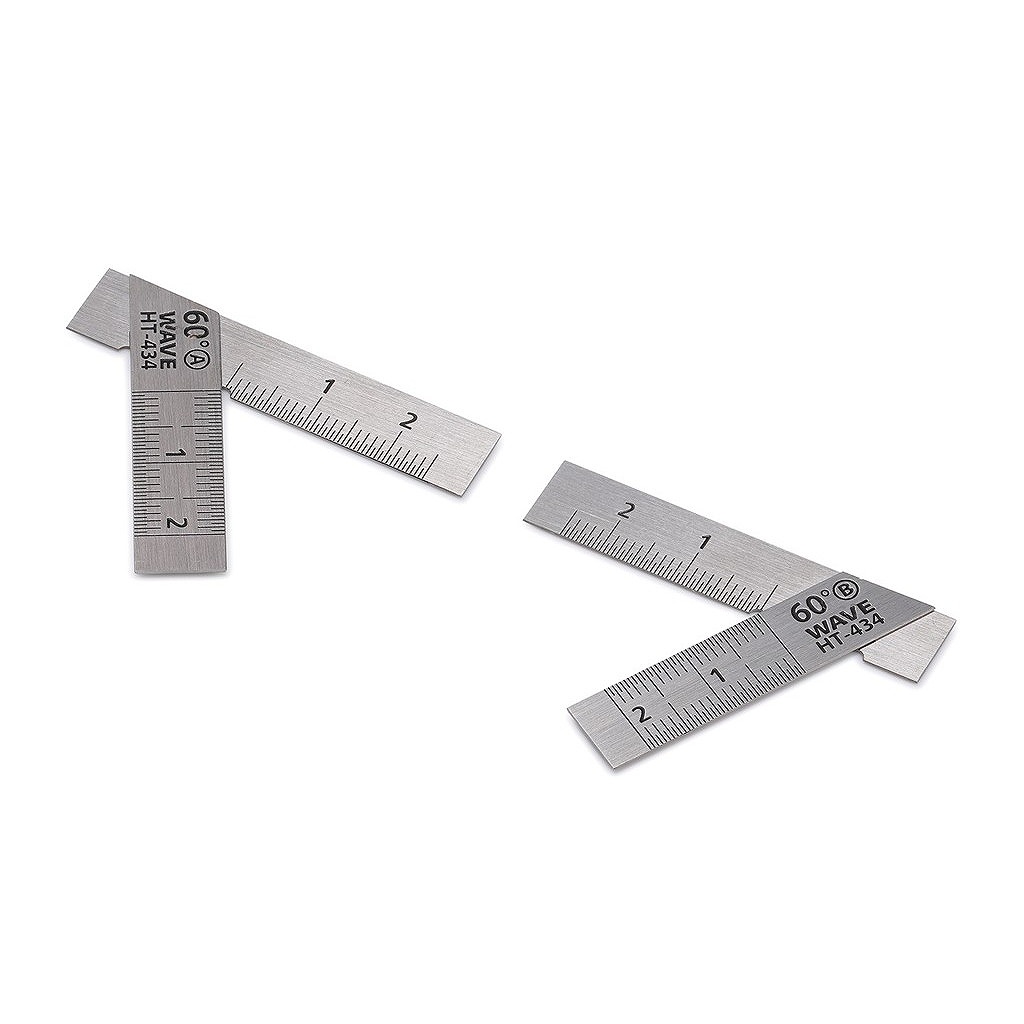 【新製品】HT-434 HGステンレスT定規【ショートタイプ】2枚組／60°