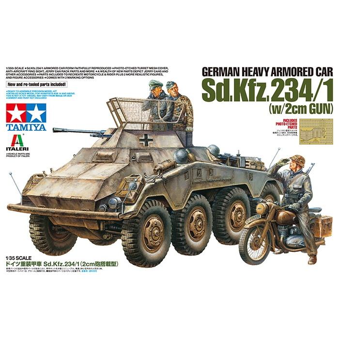 【新製品】37019 1/35 ドイツ重装甲車 Sd.Kfz.234/1（2cm砲搭載型）