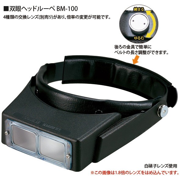 【新製品】池田レンズ工業 BM-100B 双眼ヘッドルーペ 2.3倍