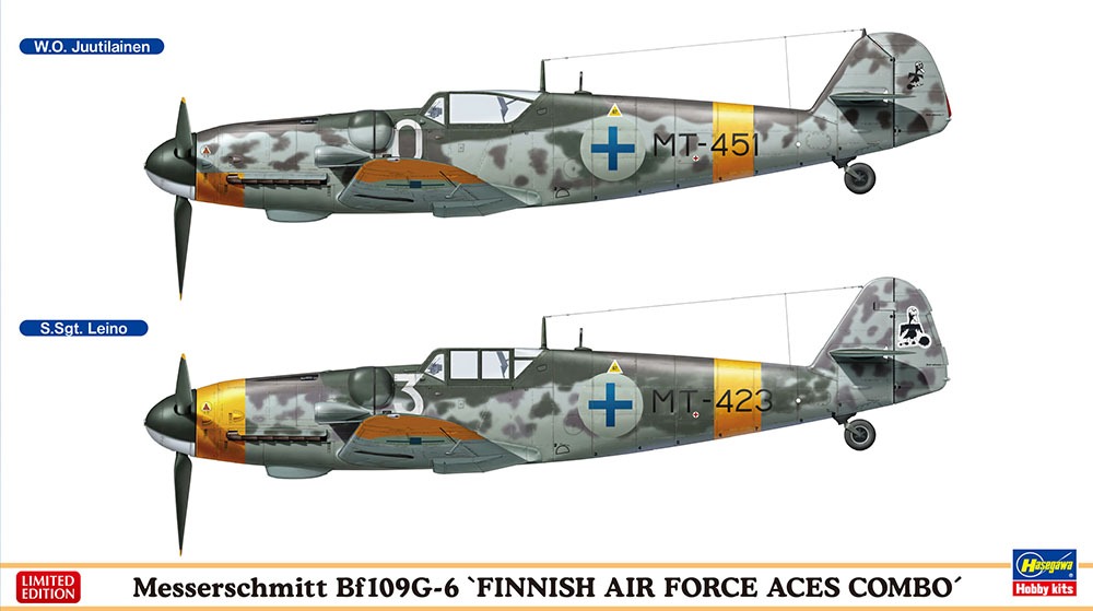 【新製品】02259)メッサーシュミット Bf109G-6 “フィンランド空軍 エーセス コンボ”
