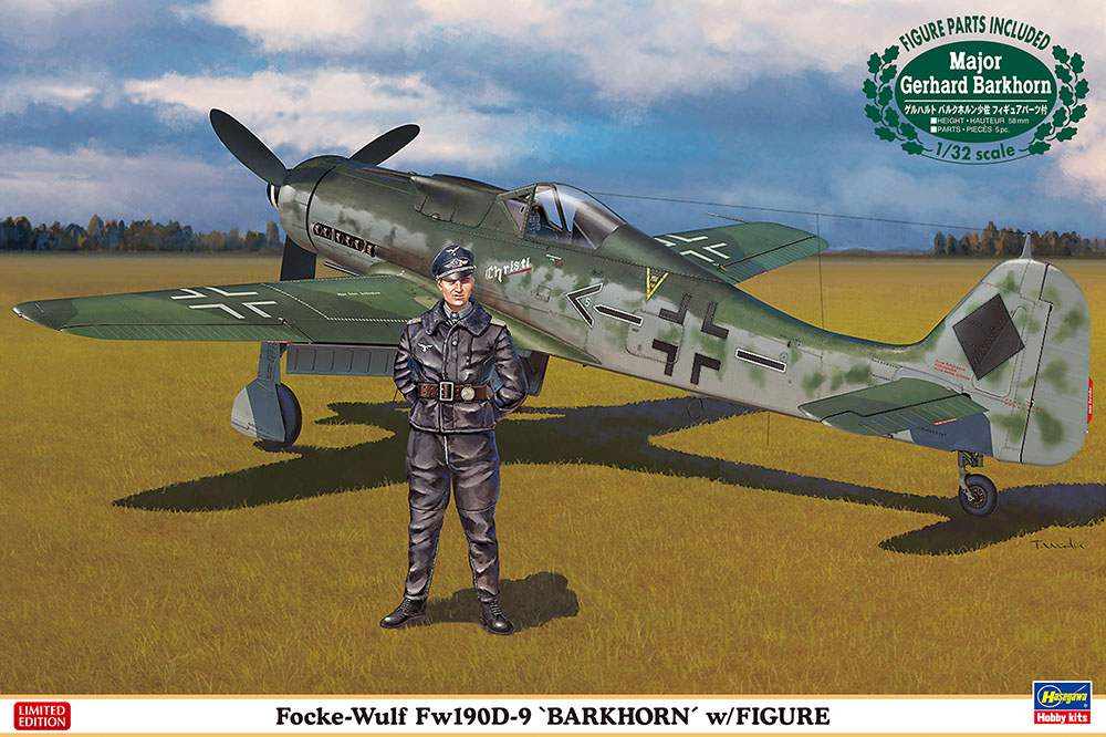 【新製品】08251)フォッケウルフ Fw190D-9 “バルクホルン” w/フィギュア