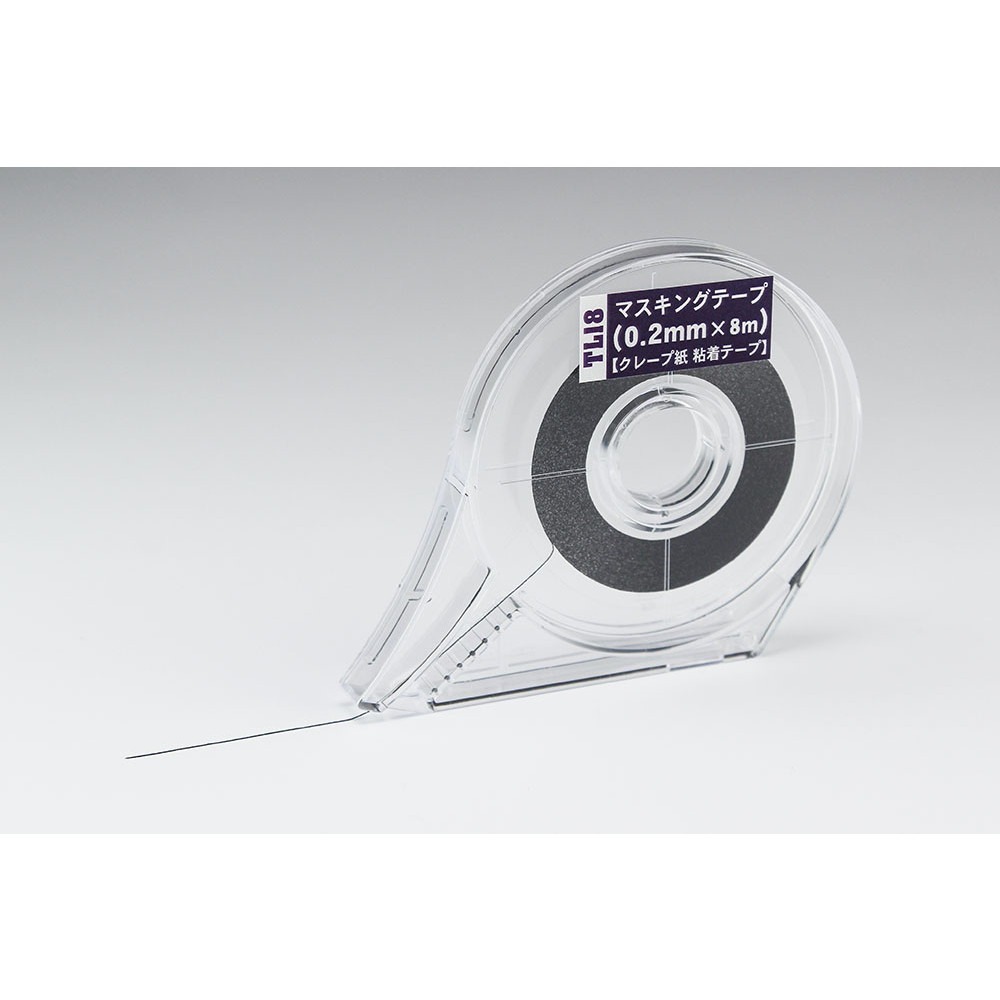 【新製品】TL18 マスキングテープ（0.2mm×8m)【クレープ紙 粘着テープ】