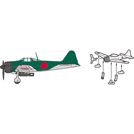 【新製品】特205 日本海軍艦載機セット2（戦時後期）