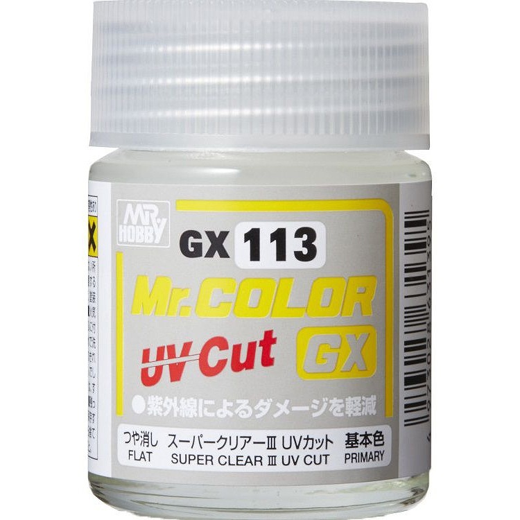 【新製品】GX113)Mr.カラーGX スーパークリアーIII UVカット つや消し