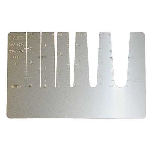 【新製品】TYK-15)カードゲージ ステンレス材 厚さ0.1mm