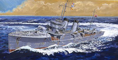 【新製品】W190)日本海軍 峯風型駆逐艦 夕風