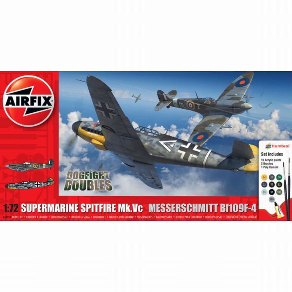 【新製品】A50194 スピットファイア Mk.Vc vs メッサーシュミット Bf109F-4 コンボスターターセット