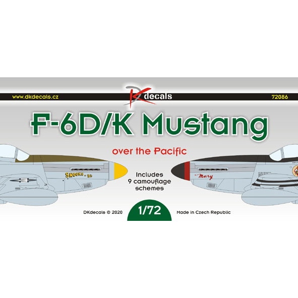 【新製品】DKﾃﾞｶｰﾙ 72086 ノースアメリカン F-6D/K マスタング 太平洋戦線