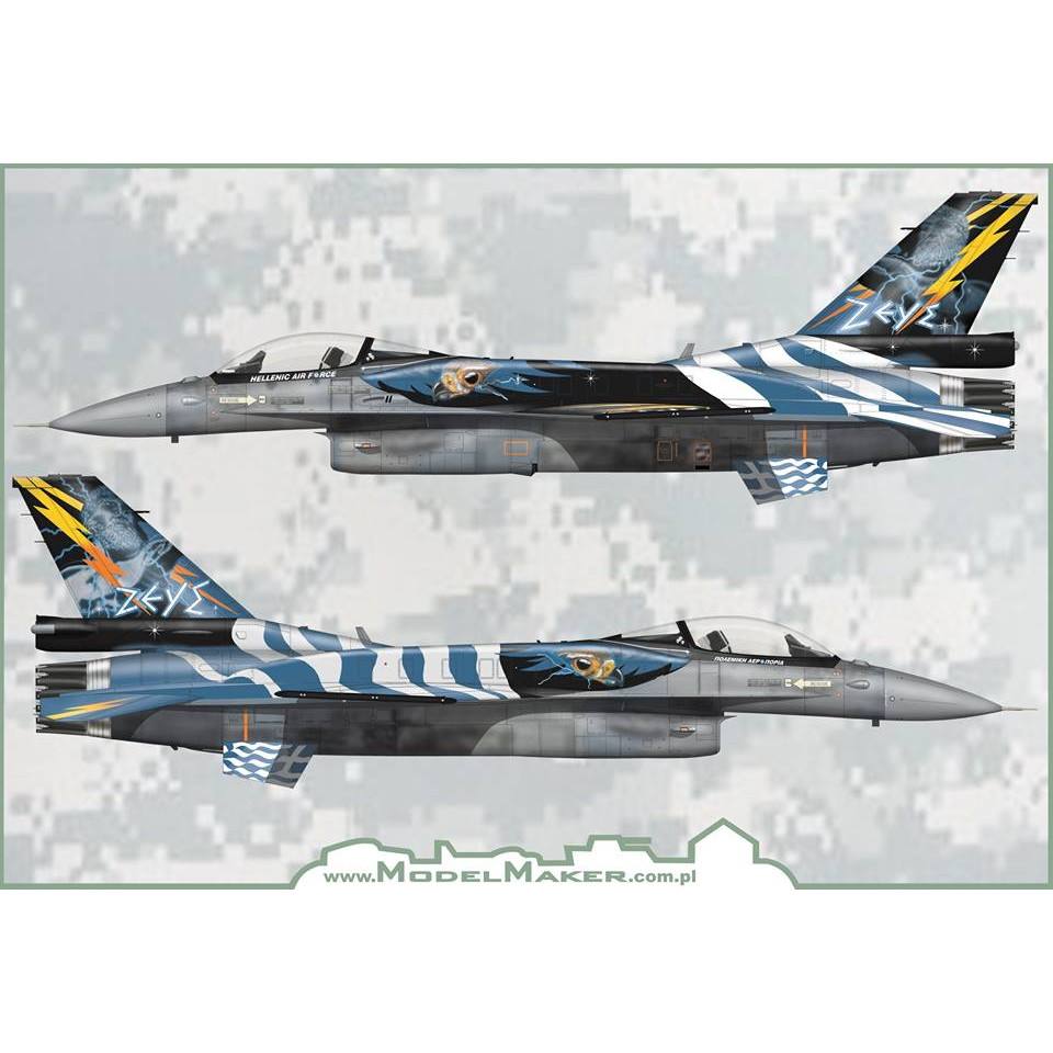 【新製品】ModelMakerDecals 32120 ギリシャ空軍 F-16 デモチーム ゼウス 2015