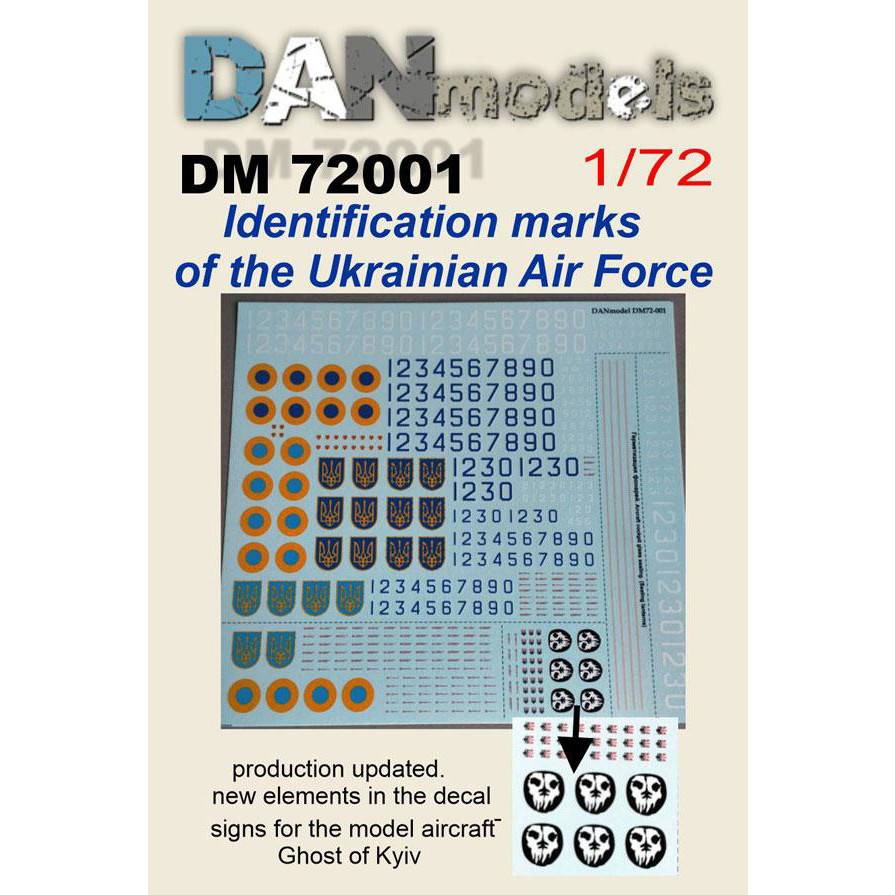 【新製品】DANmodels DM72001 1/72 ウクライナ空軍デカール
