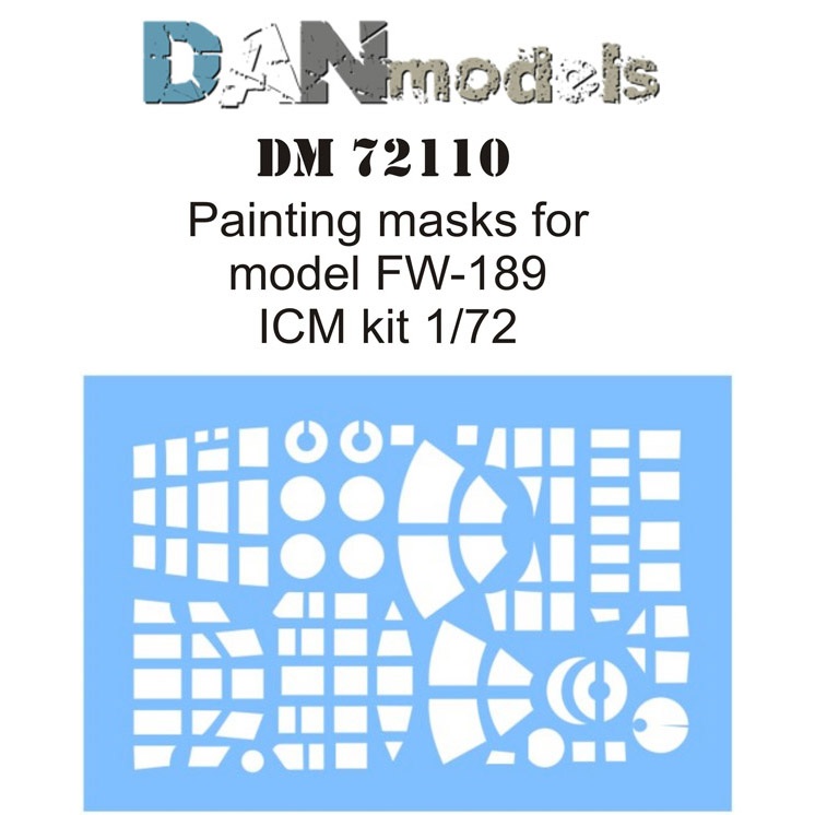 【新製品】DANmodels DM72110)Fw189 マスキングシール