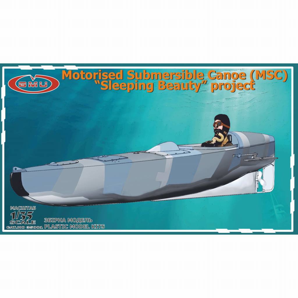 【新製品】GMUモデル 35001 イギリス軍 電気式潜水カヌー 「スリーピングビューティー」