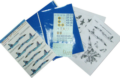 【新製品】FOXBOT 48-009A)スホーイ Su-27 フランカー ウクライナ空軍 デジタル迷彩