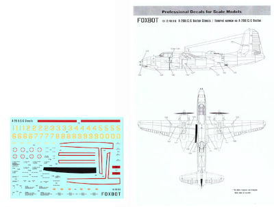 【新製品】FOXBOT 48-010)ダグラス A-20B/C/G ボストン ステンシル