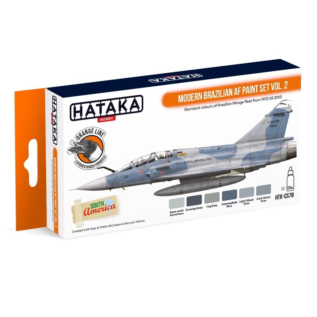 【新製品】HTK-CS78 現用 ブラジル空軍 Vol.2 ラッカーカラー6本セット