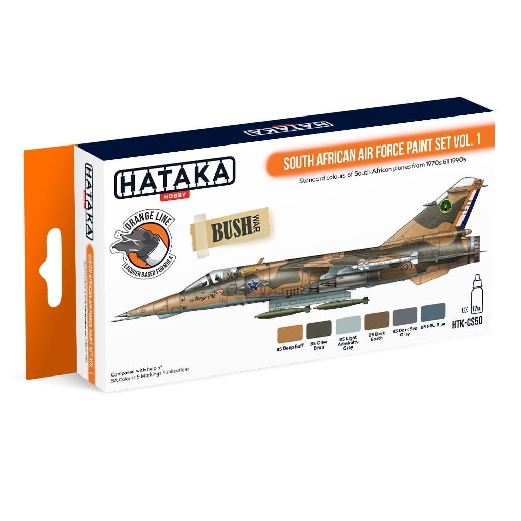 【新製品】HTK-CS50 南アフリカ空軍 Vol.1 1970-1990年代 ラッカーカラー6本セット