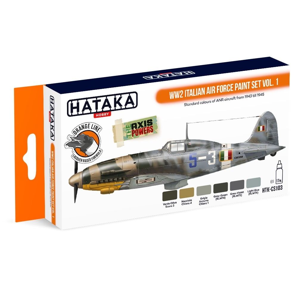 【再入荷】HTK-CS103 WWII イタリア空軍 Vol.1 ラッカーカラー6本セット