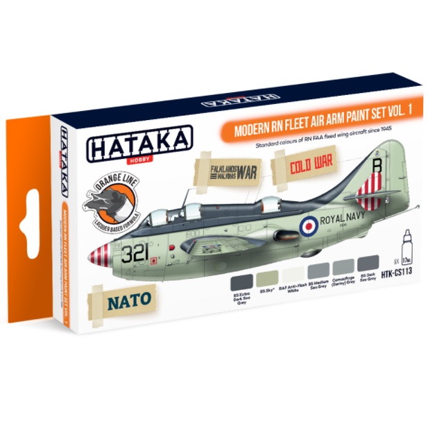 【新製品】HTK-CS113 現用 イギリス海軍 艦隊航空隊 Vol.1 ラッカーカラー6本セット