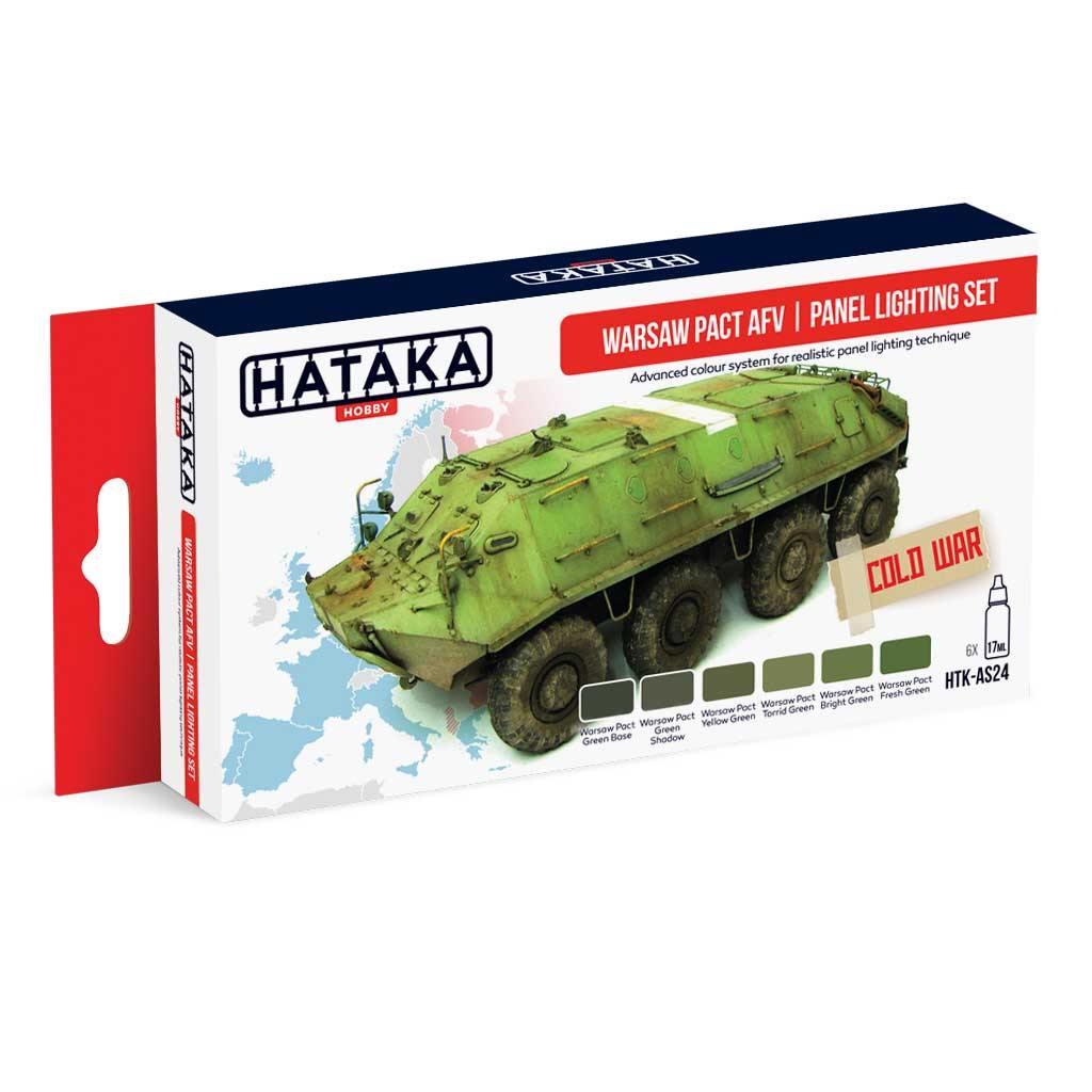 【再入荷】HTK-AS24 ワルシャワ条約機構加盟国車輛カラーモジュレーション 水性アクリルカラー6本セット