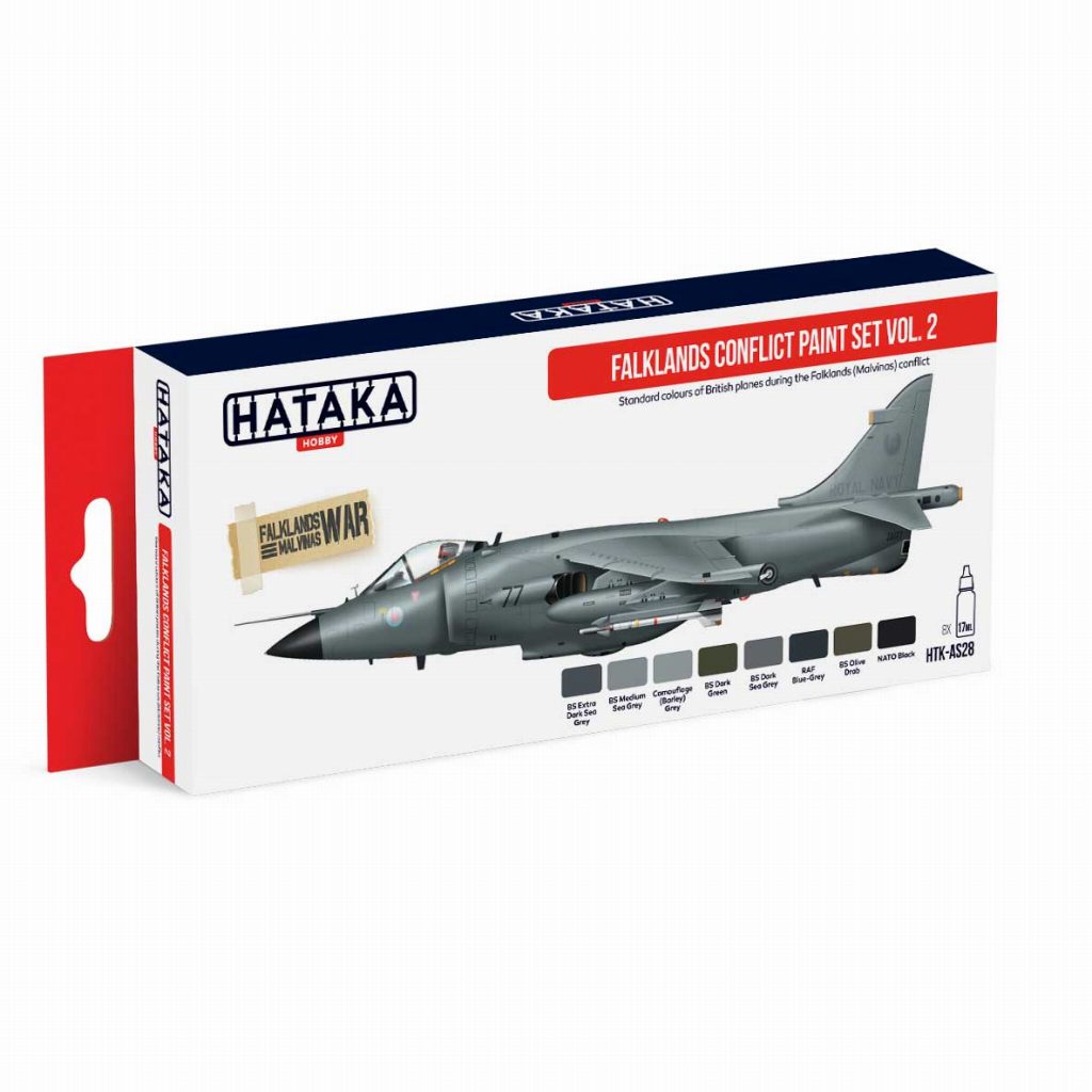 【新製品】HTK-AS28 フォークランド紛争 Vol.2 イギリス機 水性アクリルカラー8本セット