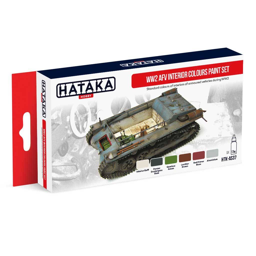 【再入荷】HTK-AS37 WWII ドイツ陸軍内装色 水性アクリルカラー6本セット