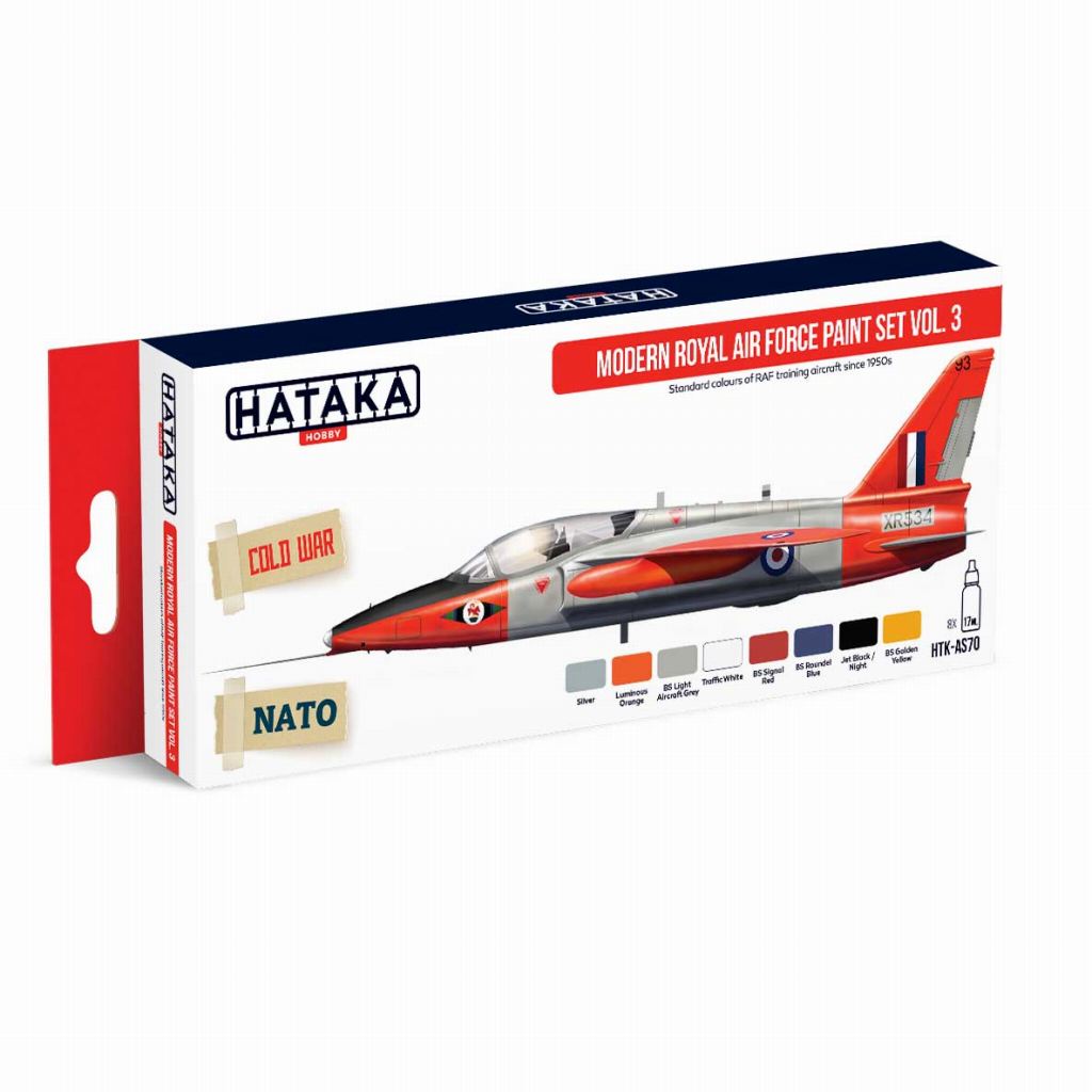 【新製品】HTK-AS70 現用 イギリス空軍 Vol.3 水性アクリルカラー8本セット