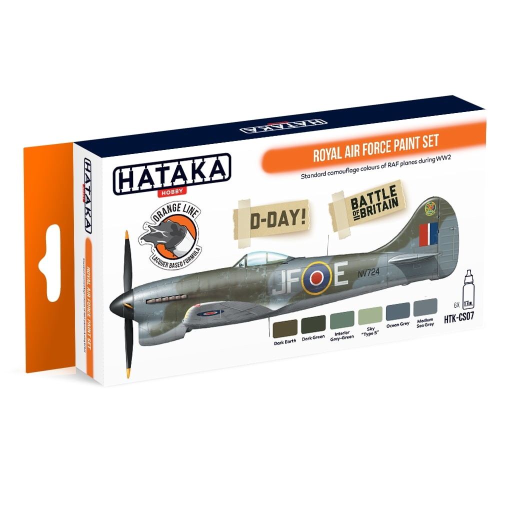 【新製品】HTK-CS07 WWII イギリス空軍 ラッカーカラー6本セット