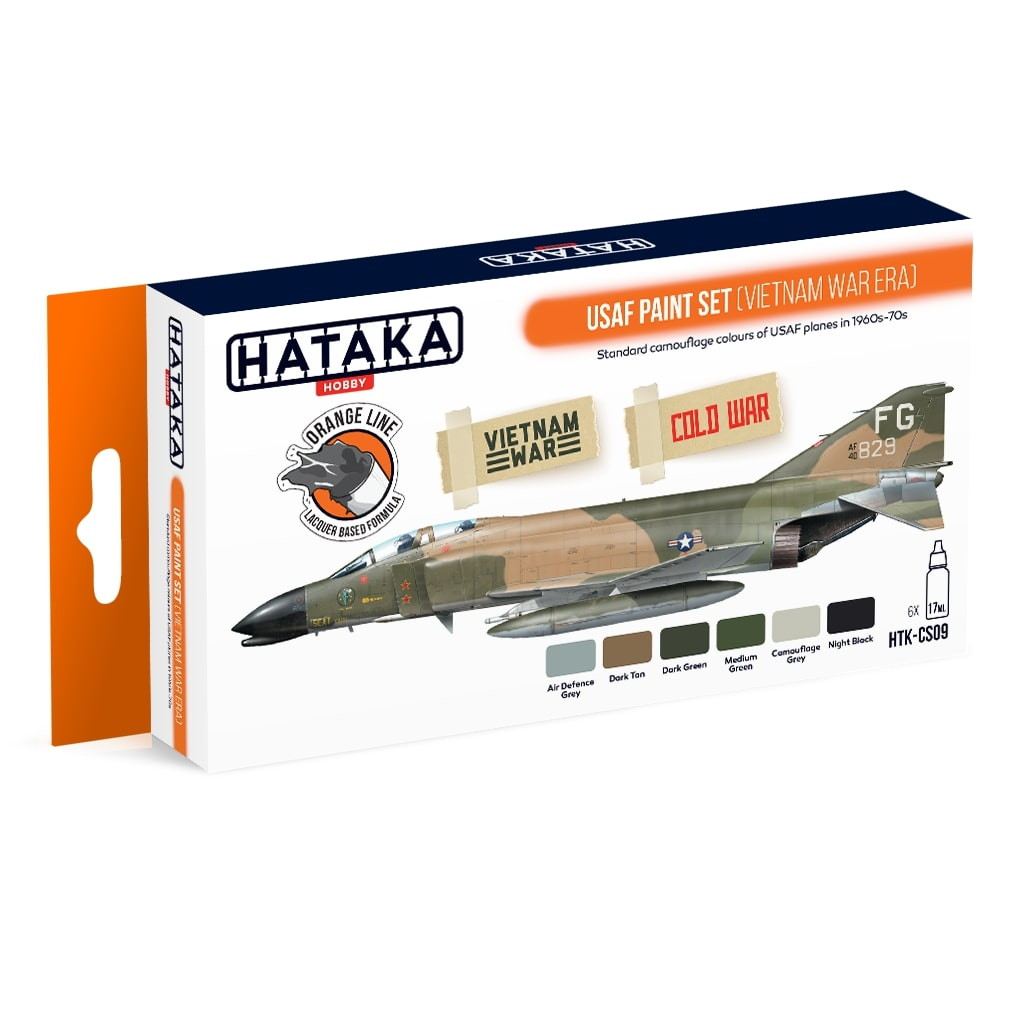 【再入荷】HTK-CS09 アメリカ空軍ベトナム戦争初期 ラッカーカラー6本セット