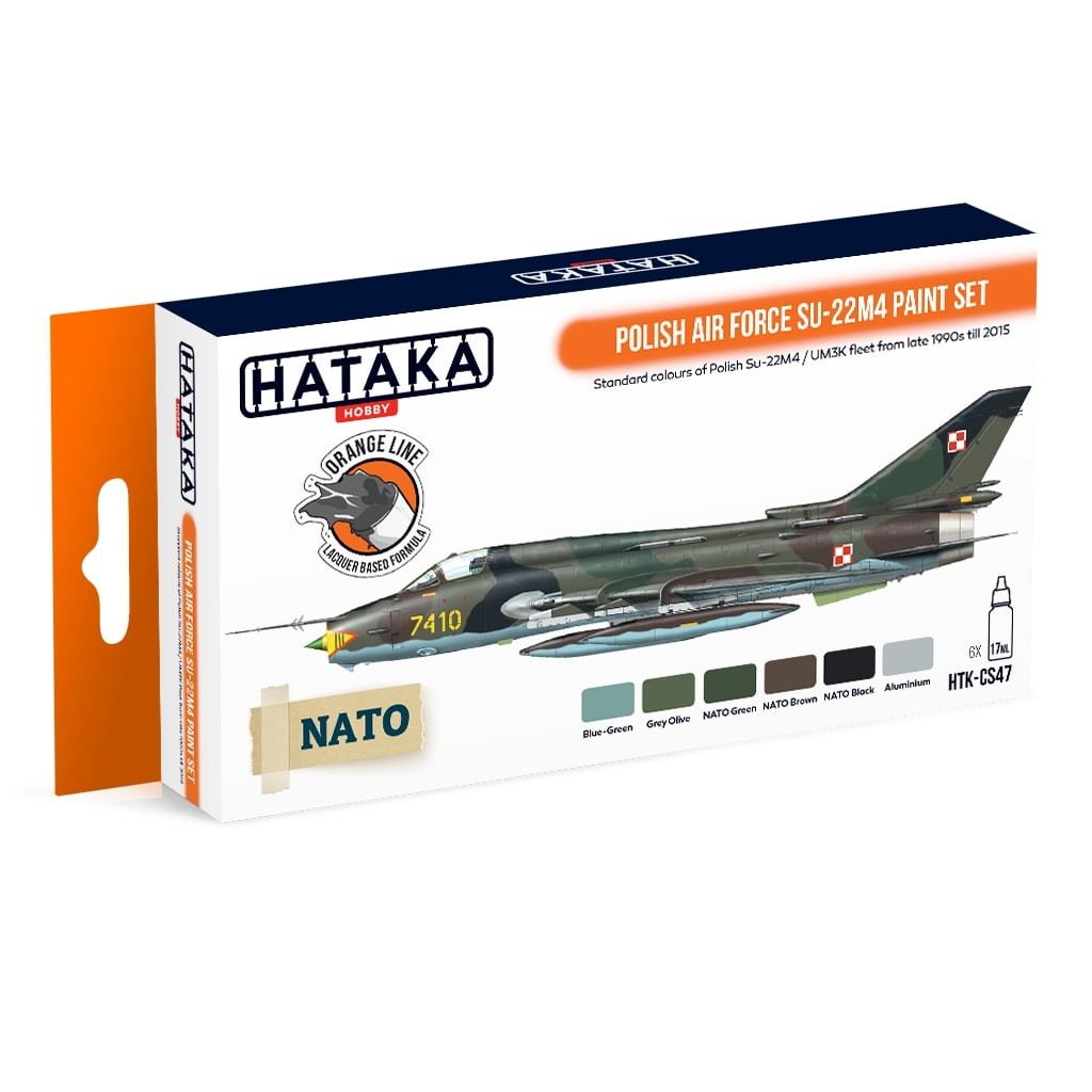 【新製品】HTK-CS47)ポーランド空軍 スホーイ Su-22M4 フィッター ラッカーカラー6本セット