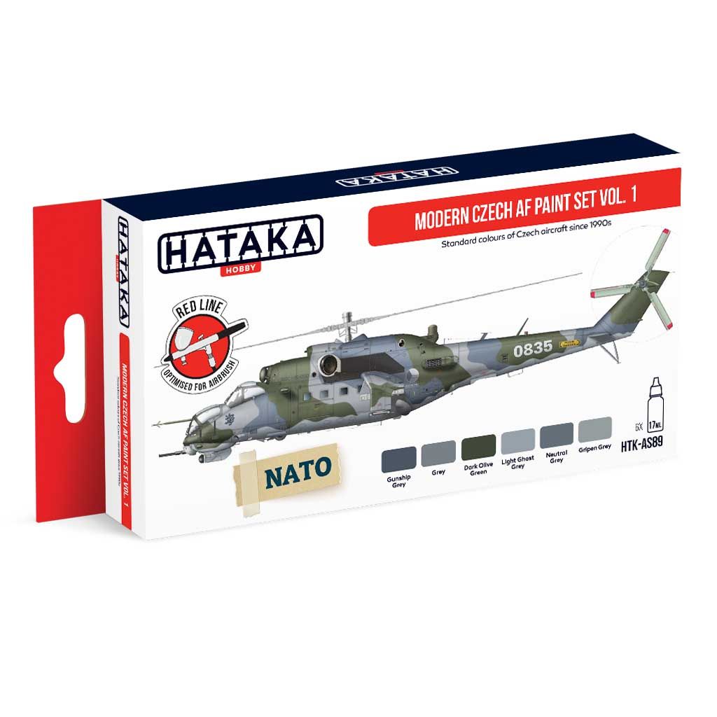 【新製品】HTK-AS89 現用 チェコ空軍 Vol.1 水性アクリルカラー6本セット