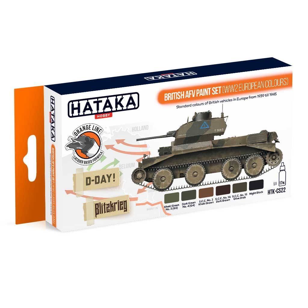 【再入荷】HTK-CS22 WWII イギリス陸軍ヨーロッパ戦線 ラッカーカラー6本セット