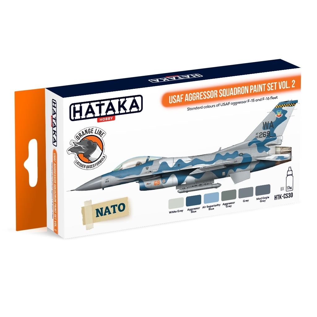 【再入荷】HTK-CS30 現用 アメリカ空軍 アグレッサー Vol.2 ラッカーカラー6本セット