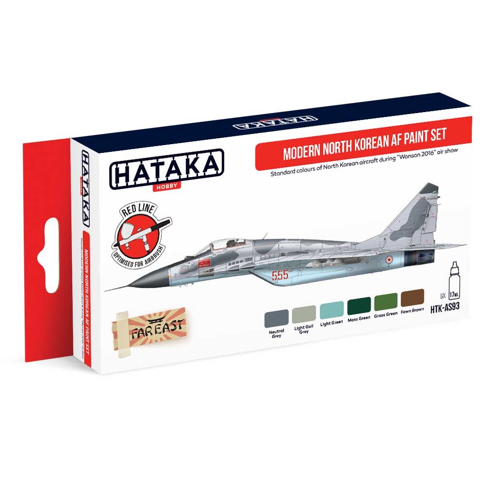 【新製品】HTK-AS93 現用 北朝鮮空軍 水性アクリルカラー6本セット