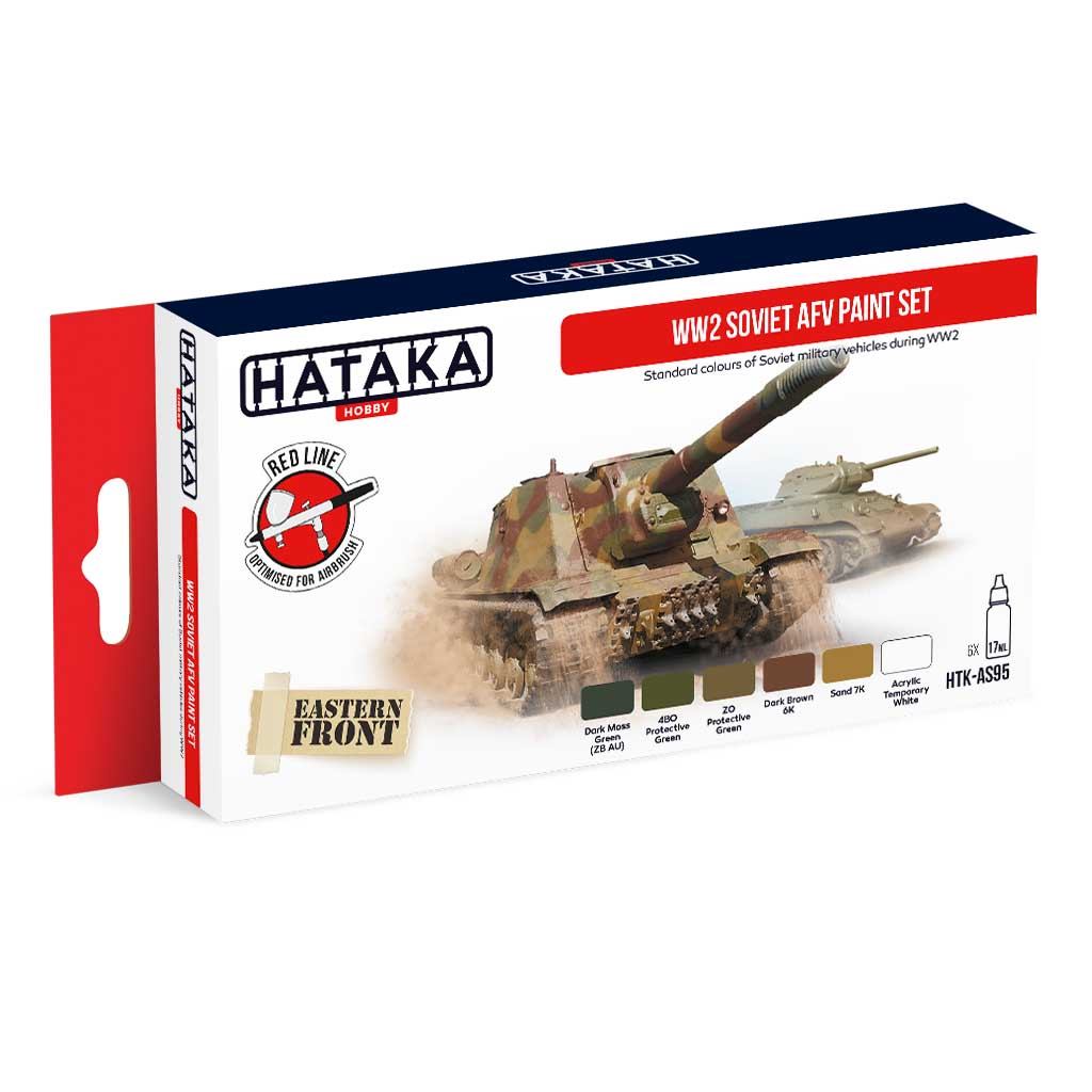 【新製品】HTK-AS95 WWII ソビエト陸軍 水性アクリルカラー6本セット