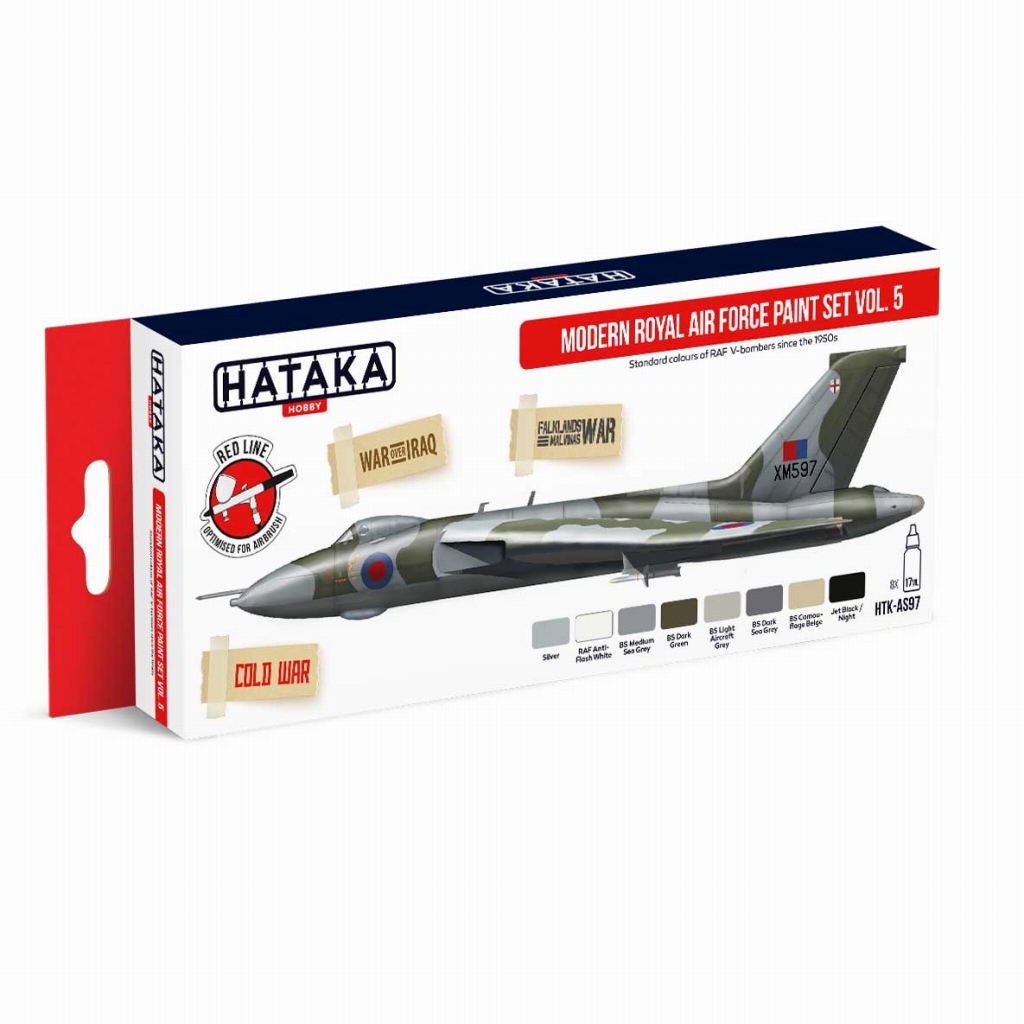 【新製品】HTK-AS97 現用 イギリス空軍 Vol.5 水性アクリルカラー8本セット