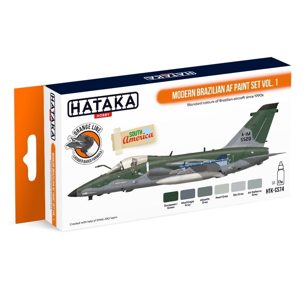 【新製品】HTK-CS74 現用 ブラジル空軍 Vol.1 ラッカーカラー6本セット