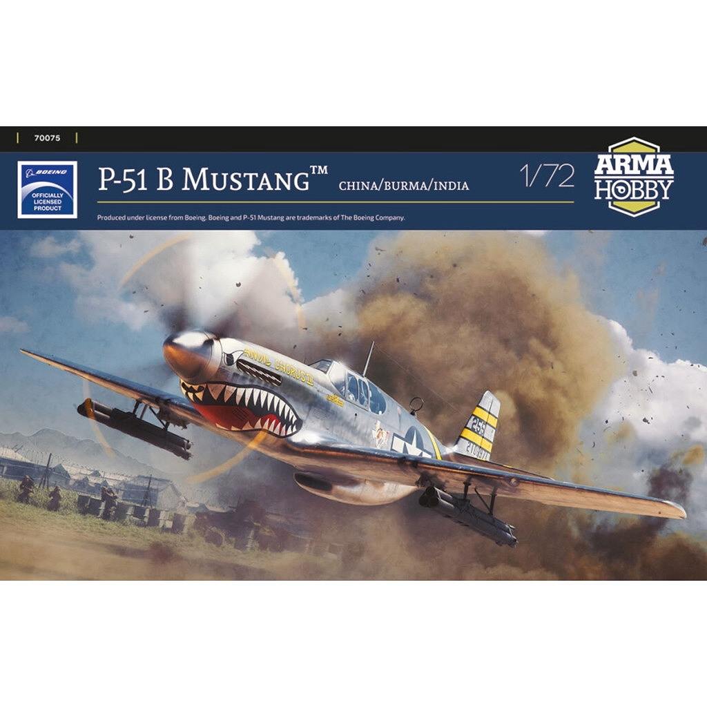 【新製品】70075 1/72 ノースアメリカン P-51B マスタング 中国・ビルマ・インド戦線