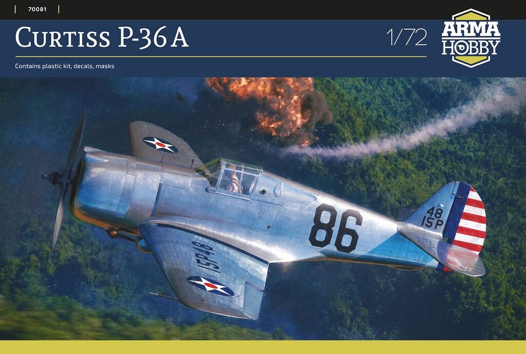 【新製品】70081 1/72 カーチス P-36A