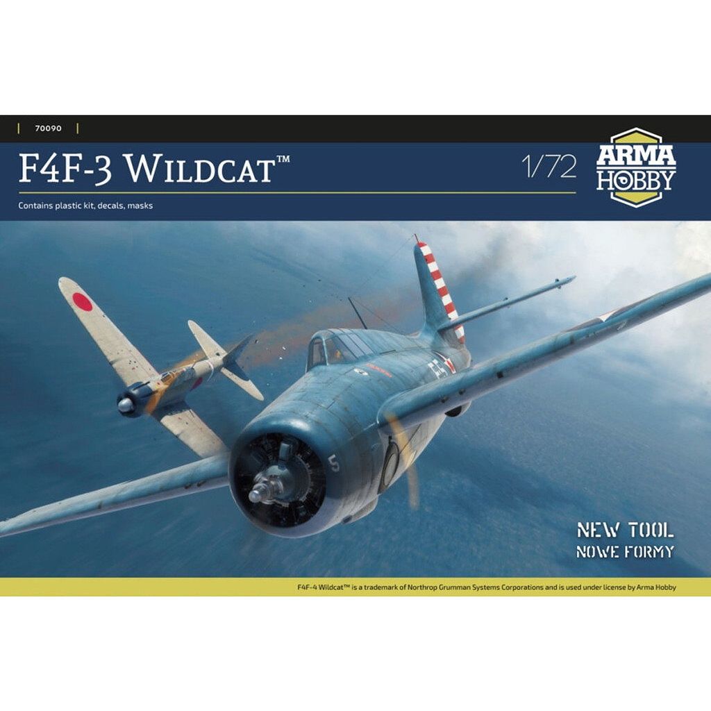 【新製品】70090 1/72 グラマン F4F-3 ワイルドキャット