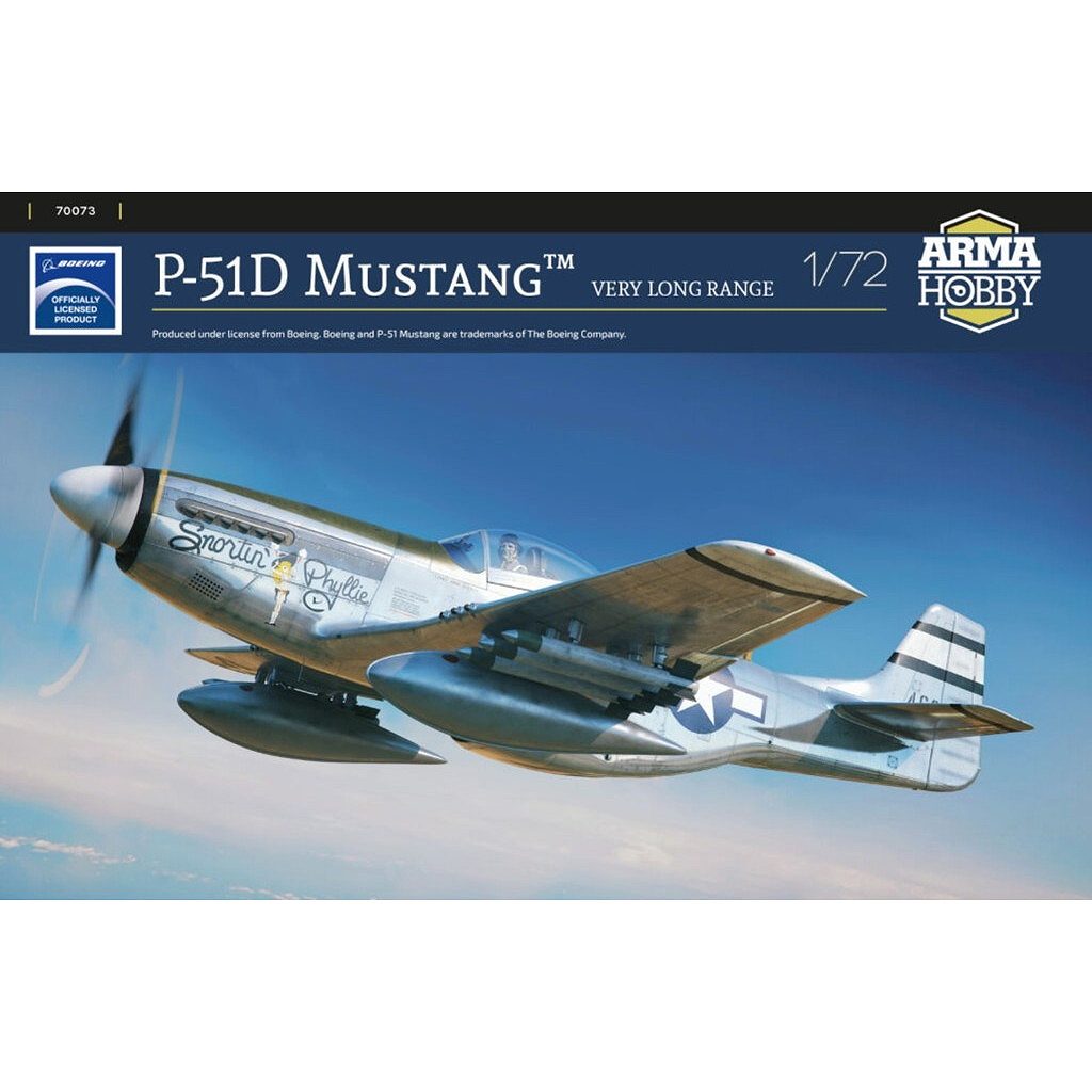 【新製品】70073 1/72 ノースアメリカン P-51D VLR 長距離 マスタング