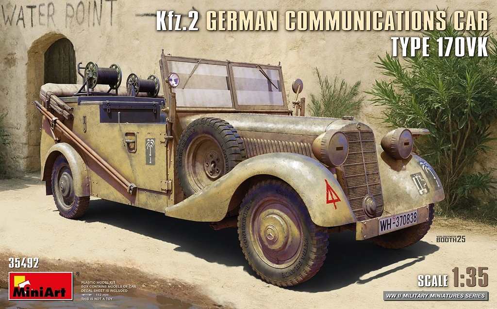【新製品】35492 1/35 Kfz.2 ドイツ軍通信車 170VK型