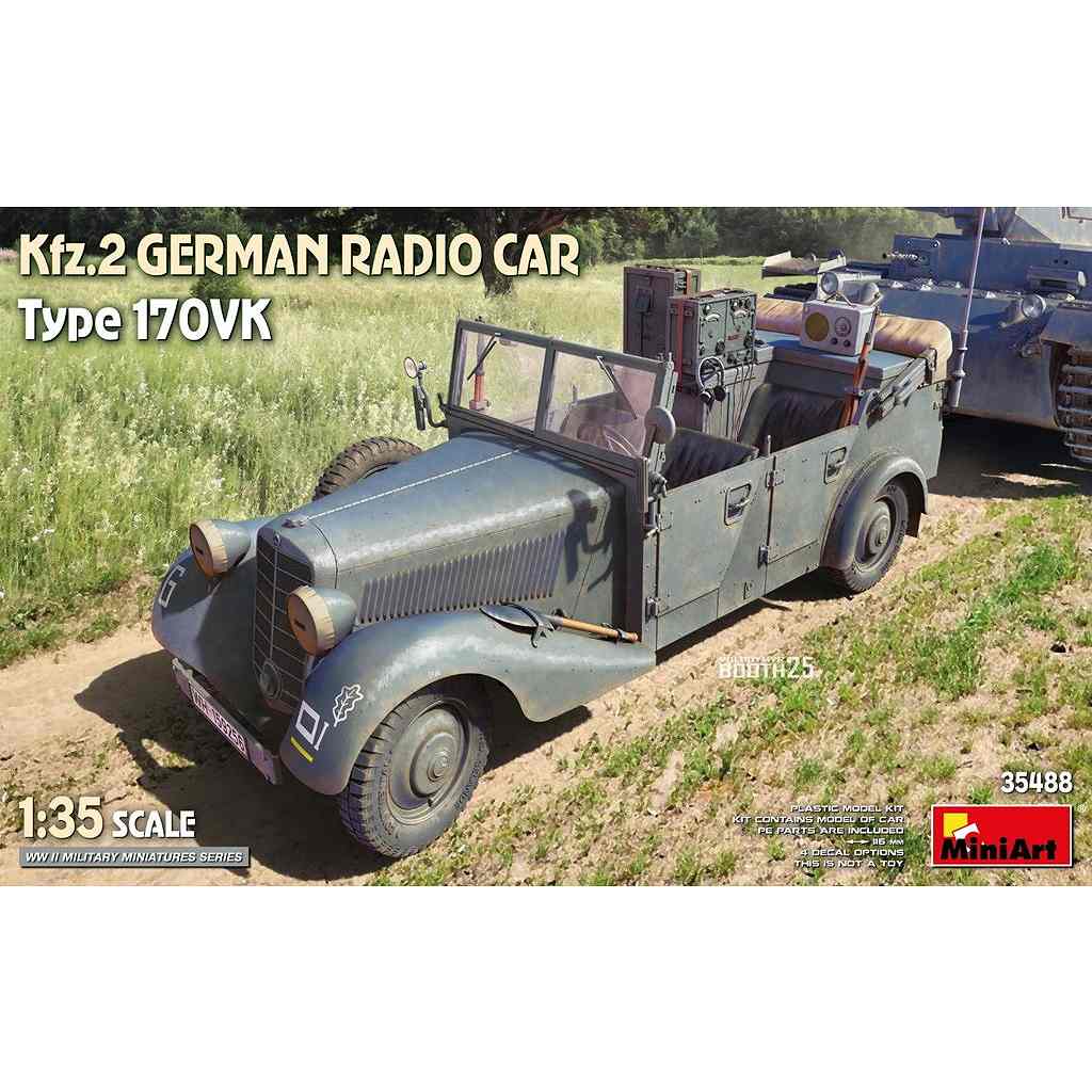 【新製品】35488 1/35 ドイツ Kfz.2 無線車 170VK型