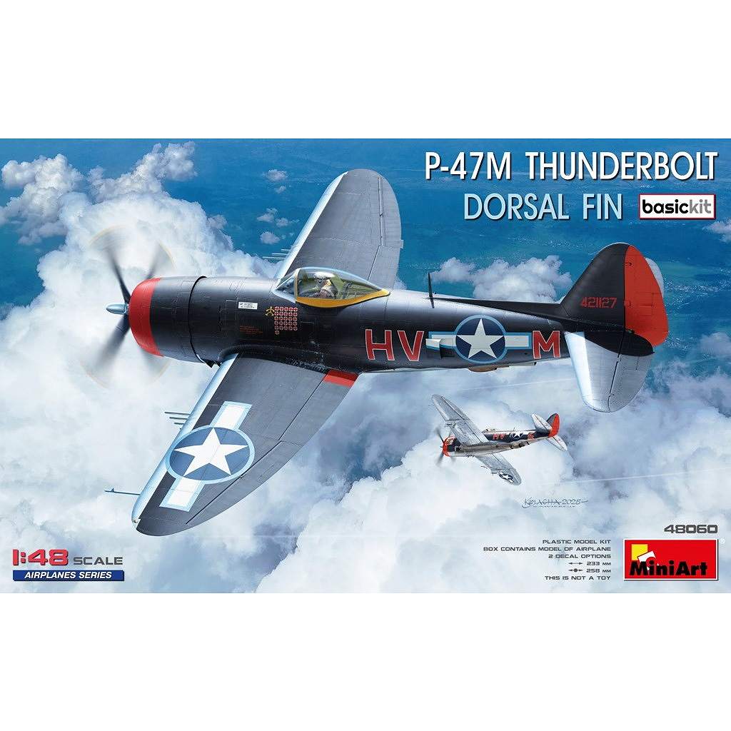 【新製品】48060 1/48 リパブリック P-47M サンダーボルト ドーサルフィン ベーシックキット