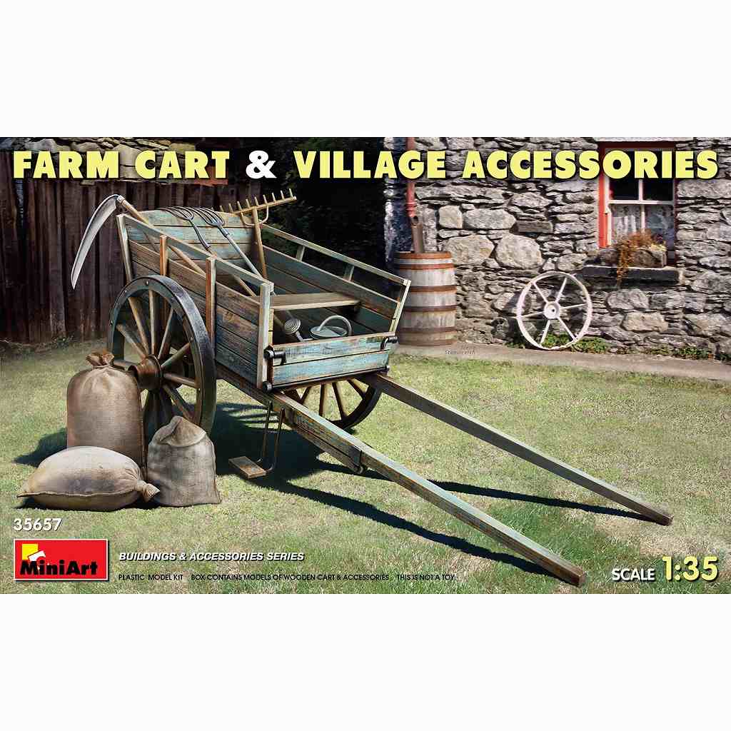 【再入荷】35657 1/35 ファームカート/w村のアクセサリー