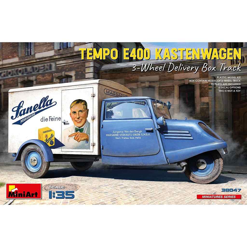 【再入荷】38047 Tempo E400パネルバン 3輪配送ボックストラック