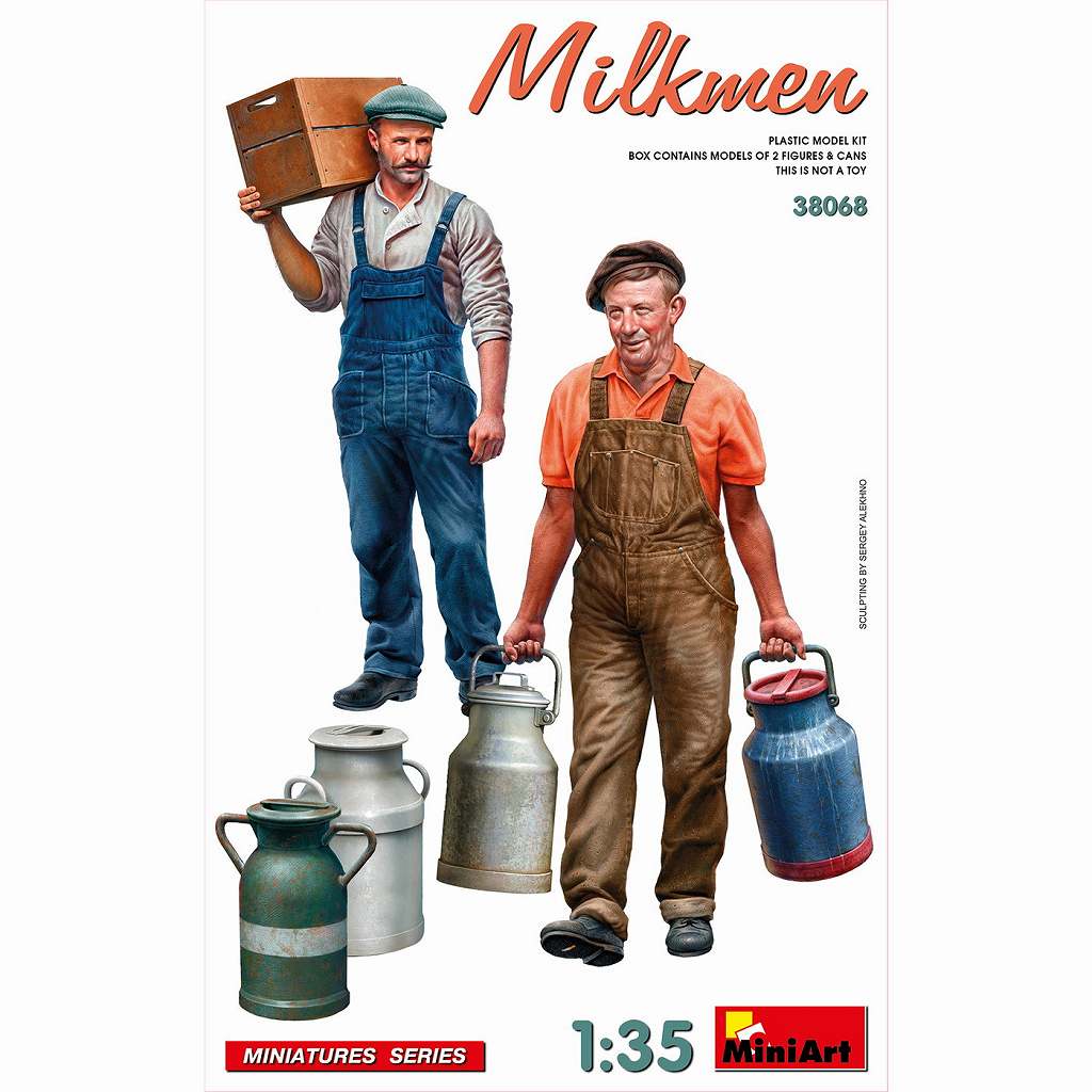 【再入荷】38068 1/35 牛乳配達業者フィギュア2体入