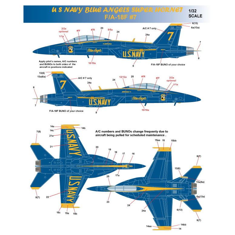 【新製品】MILSPEC 32-056 米海軍 ブルーエンジェルス F/A-18E/F スーパーホーネット 2021年 75周年記念